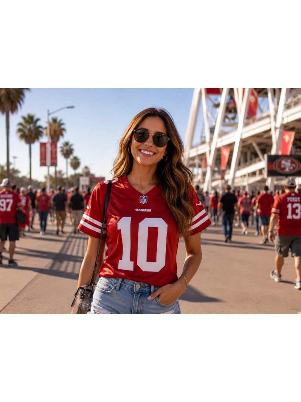 Nike NFL On Field Womens 49ers Garoppolo #10 Red Jersey XXL GUC San Francisco